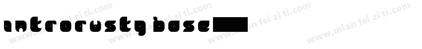 introrustg base字体转换